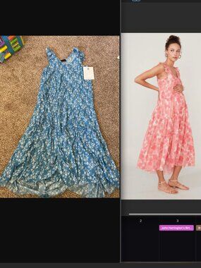 Hatch - Anaelle - Blue Floral - Size 1 (Small)